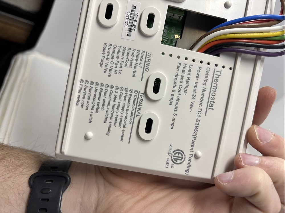 Digital 24 Volt Wall Thermostat - TC1-B3B52