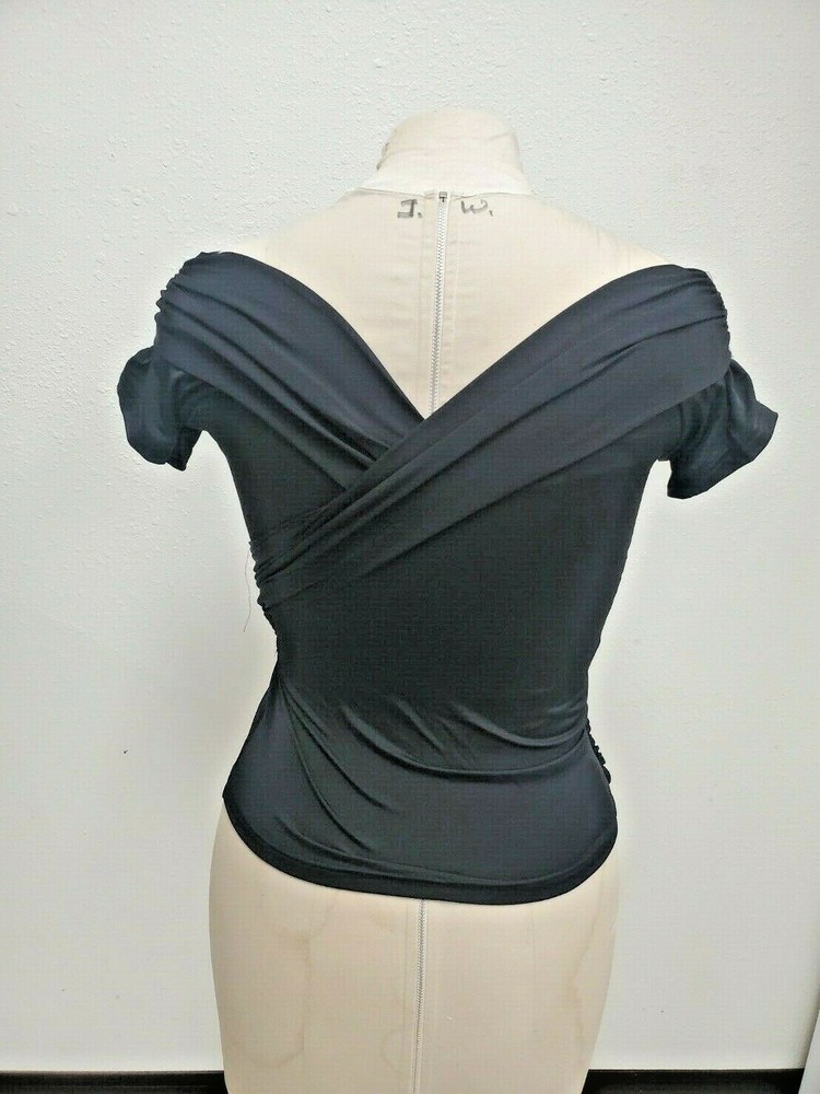 Black Dance Shirt Elegant