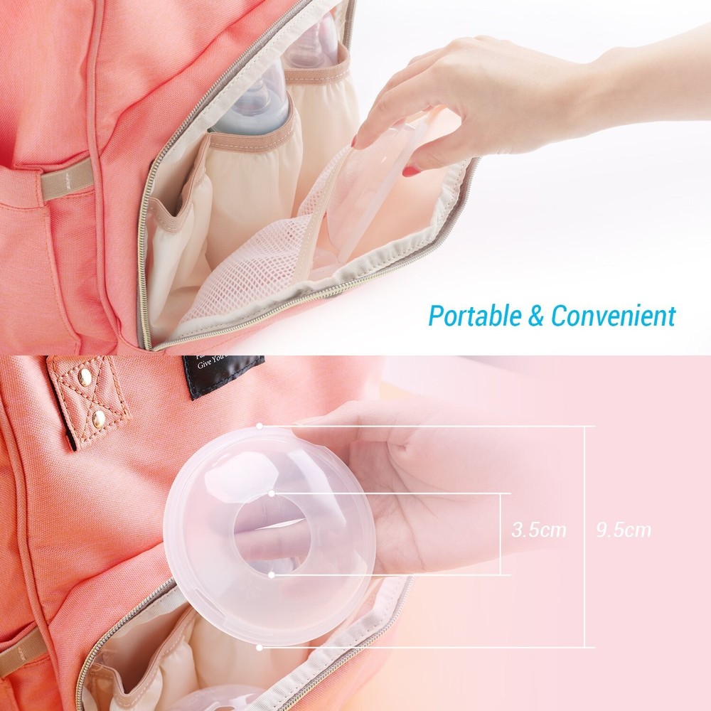 Babebay Breast Shells, 2 Pack Nursing Cups, Milk Catcher Saver Shield Reusable