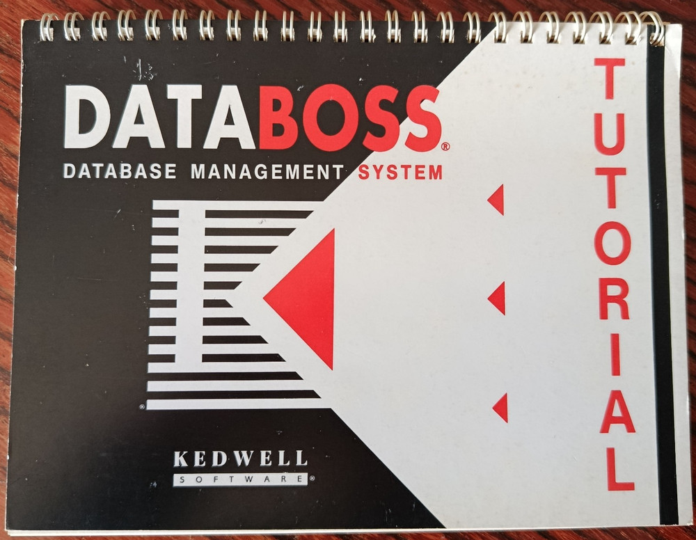 DATABOSS TURBO PASCAL DBMS APPLICATION GENERATOR - DOS - 1991 - VINTAGE