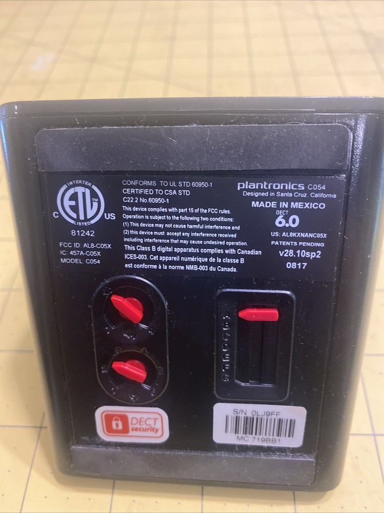 Plantronics Charging Base C054 Plantronics CS540 84693-01