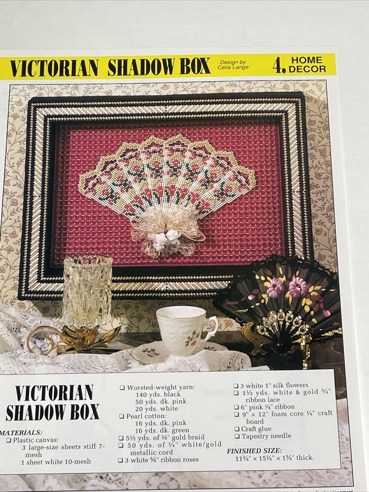 Victorian Shadow Box Annie's Plastic Canvas Pattern