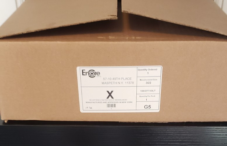 Encore Lighting Exit Light - Universal Mount LED Exit Light Sign G5