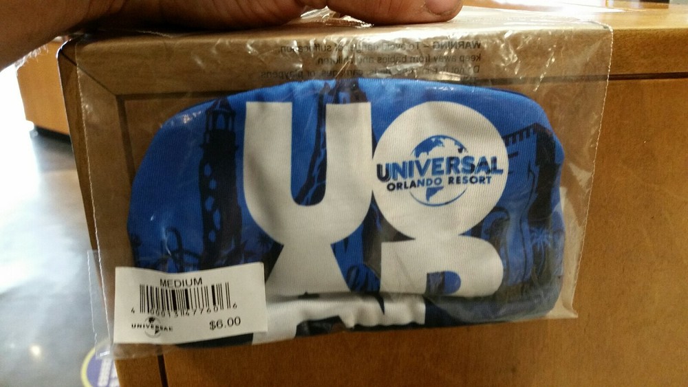 Universal Studios Parks Face Mask Blue Annual Passholder UOAP - MEDIUM