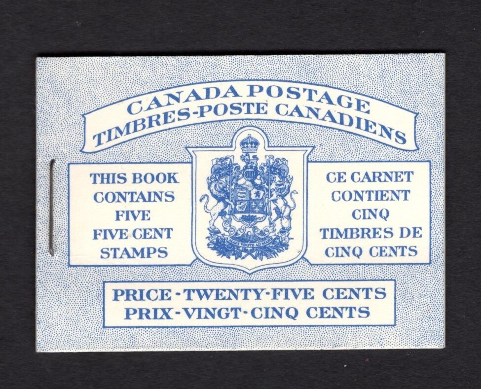 Canada 1954 Wilding Issue QEII Stapled Booklet BK49a