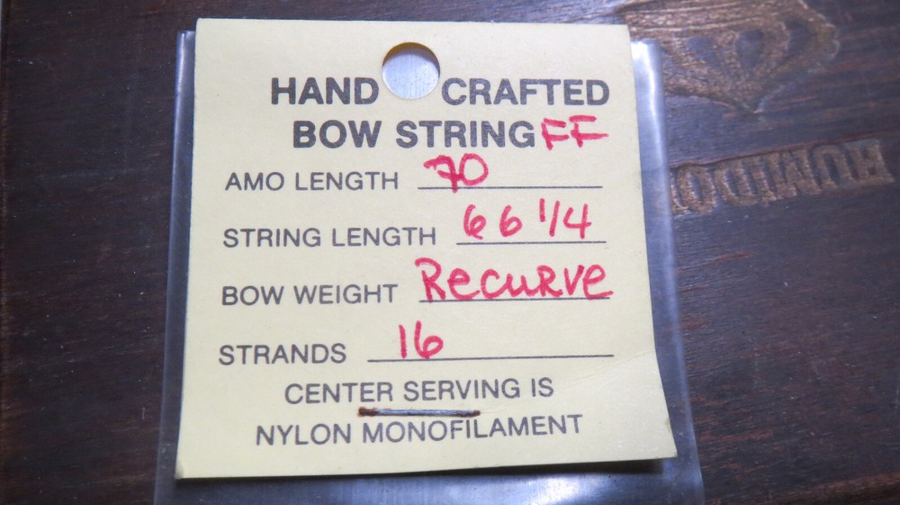 Fast Flight Recurve Bow String 70" AMO 16 Strands
