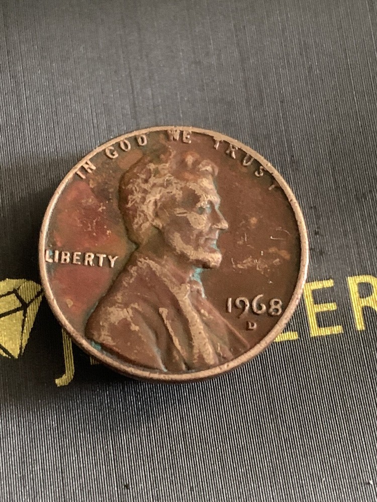 1968-D 1C RD Lincoln Cent