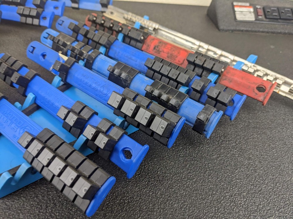 Matco Tools Plastic Socket Rail Organizers Lot