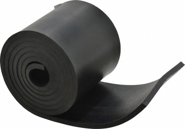 Commercial Grade Solid Neoprene Rubber Strip, 1/4" Thick x 4" Wide x 60" Long
