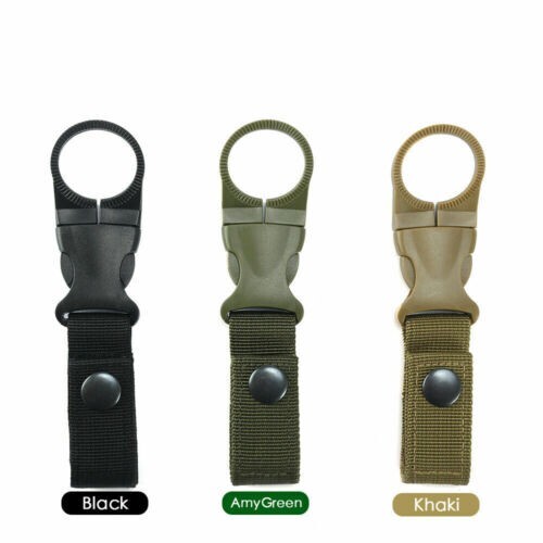 Mini Nylon Hanging Strap Water Bottle Holder Belt Loop Hook Webbing Buckle Clip