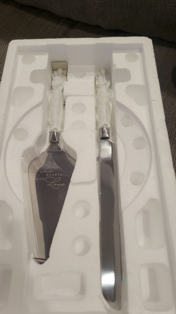 Hallmark Wedding 3-Piece Silver Plated Serving Set - Used Condition