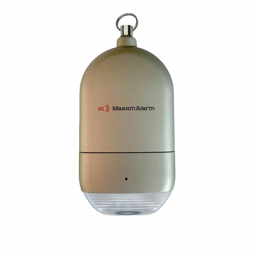 MaxxmAlarm Personal Alarm + LED Light in Gray