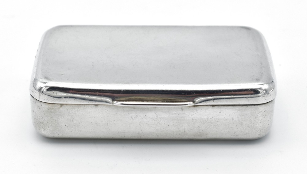Antique Solid Silver Snuff Box Trinket Box 1931 William Comyns