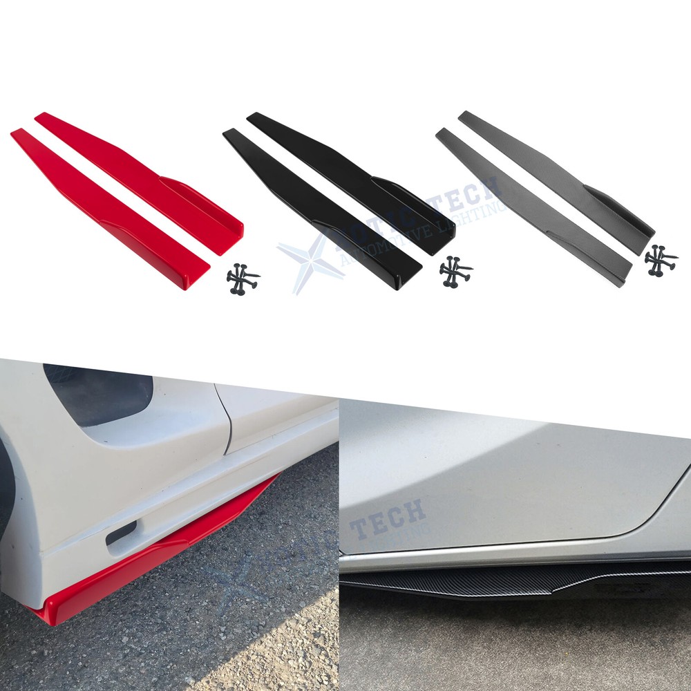 Car Side Skirts Rocker Splitters Diffusers Winglet Wings Extension Rocker Panel