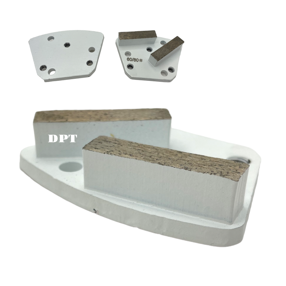 9 Pack Trapezoidal Diamond Grinding Disc for Soft Bond Hard Concrete Surface