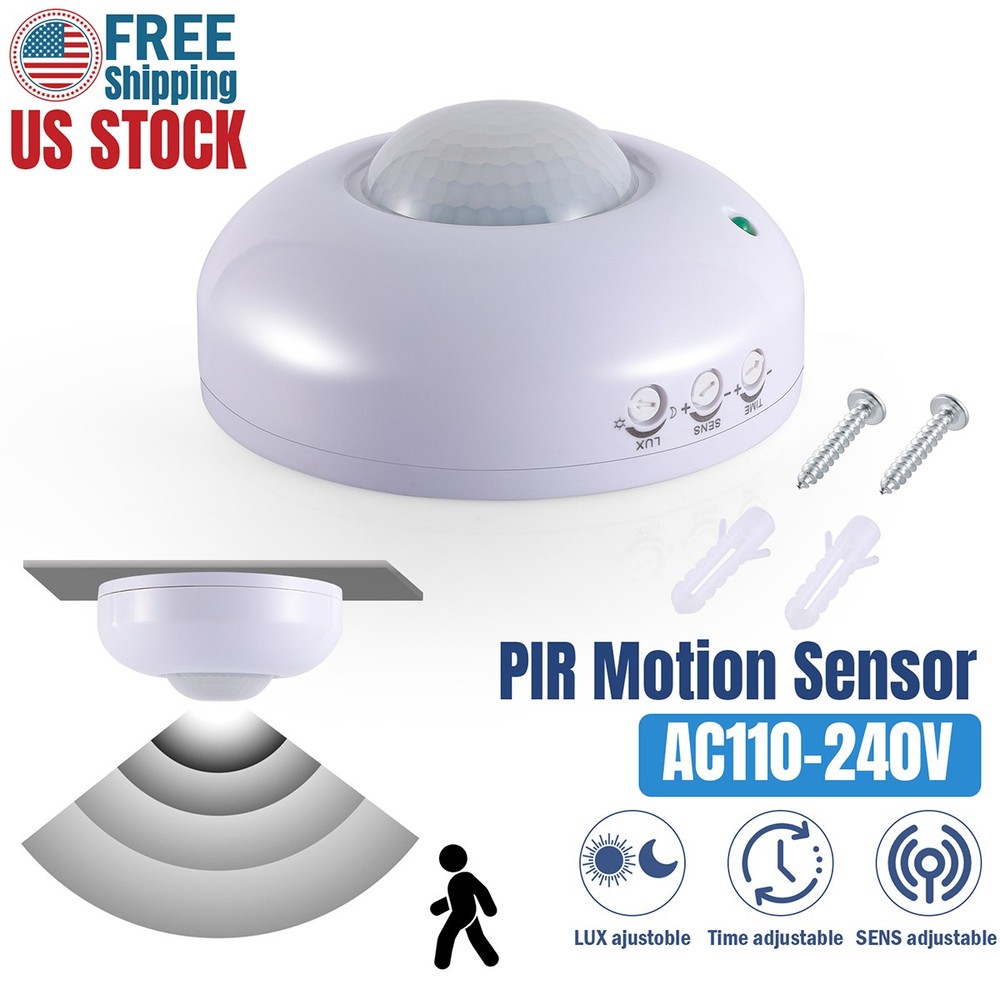 New Motion Sensor Infrared PIR Movement Detector Outdoor Sensor Light Switch