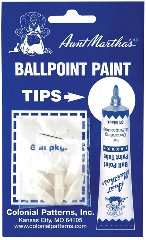Aunt Martha's RT1  Ballpoint Paint Tube Replacement Tips 6/Pkg-