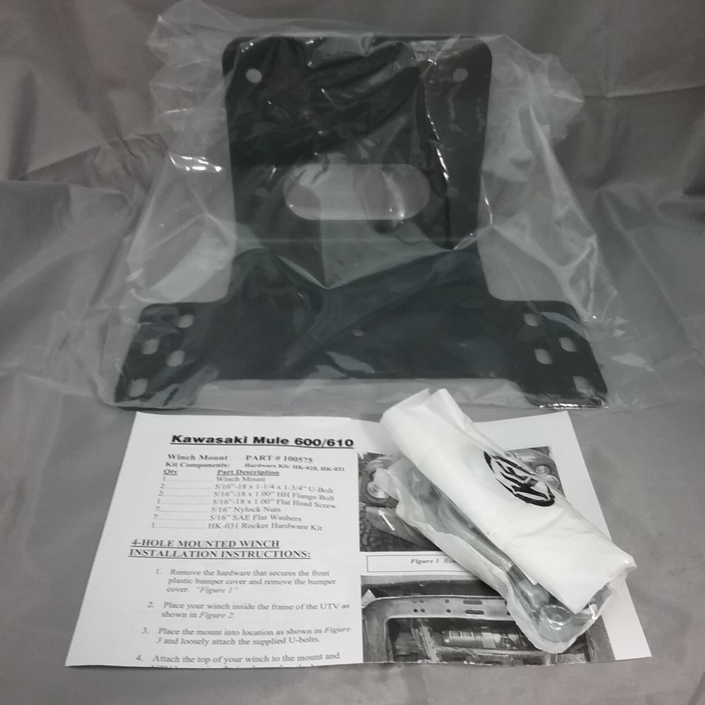 NEW KFI 100575 Winch Mount Kit Kawasaki Mule