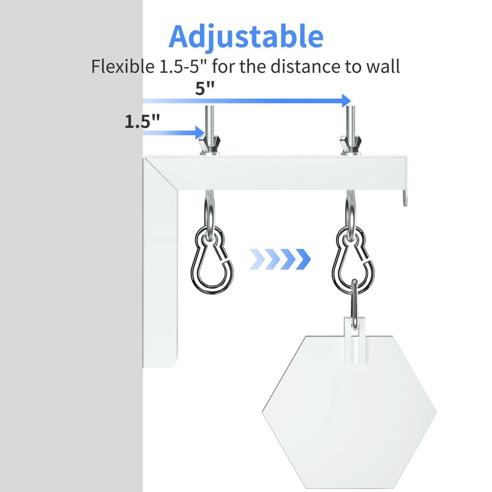XINLEI Universal Projector Screen Wall Mount L-Brackets Hanging Ceiling White