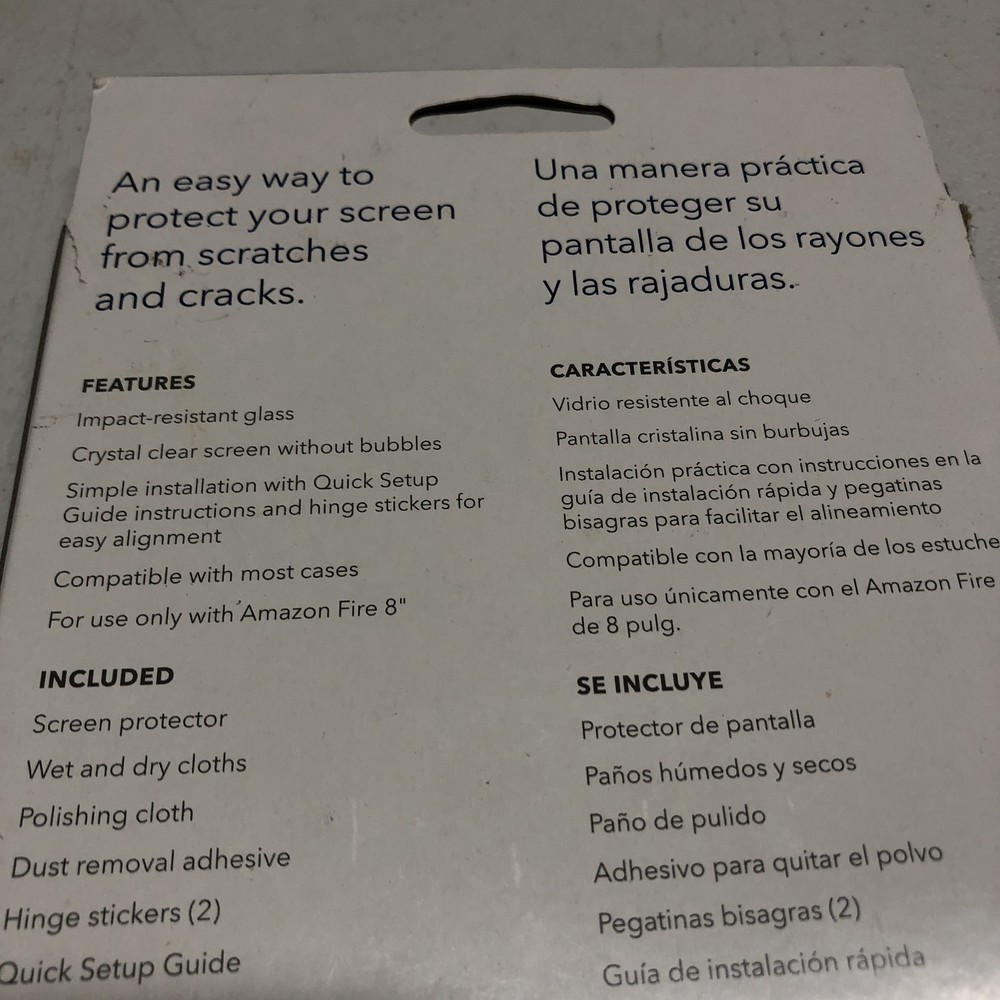 Amazon Fire HD 8" Tablet Glass Screen Protector by Insignia