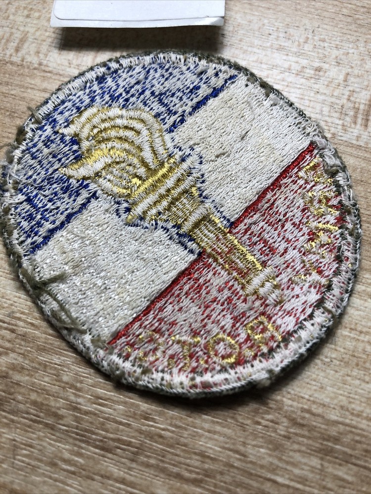 WWII US Army ROTC Patch Cut Edge Embroidered Insignia Original