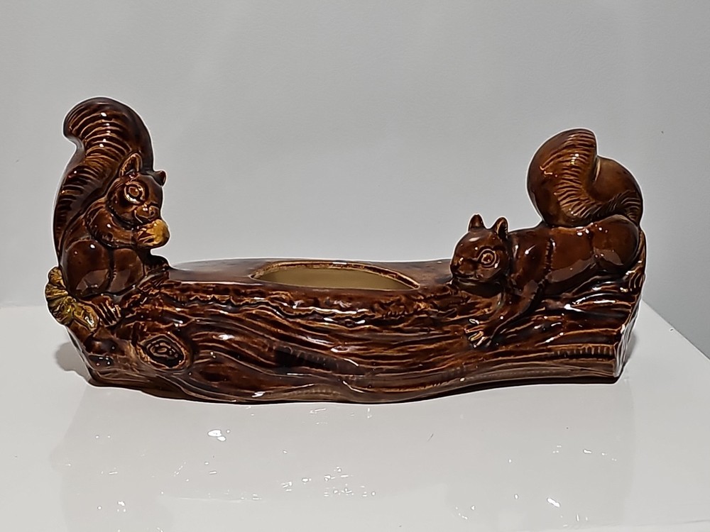 Mid Century Modern Squirrel Planter Ceramic MCM