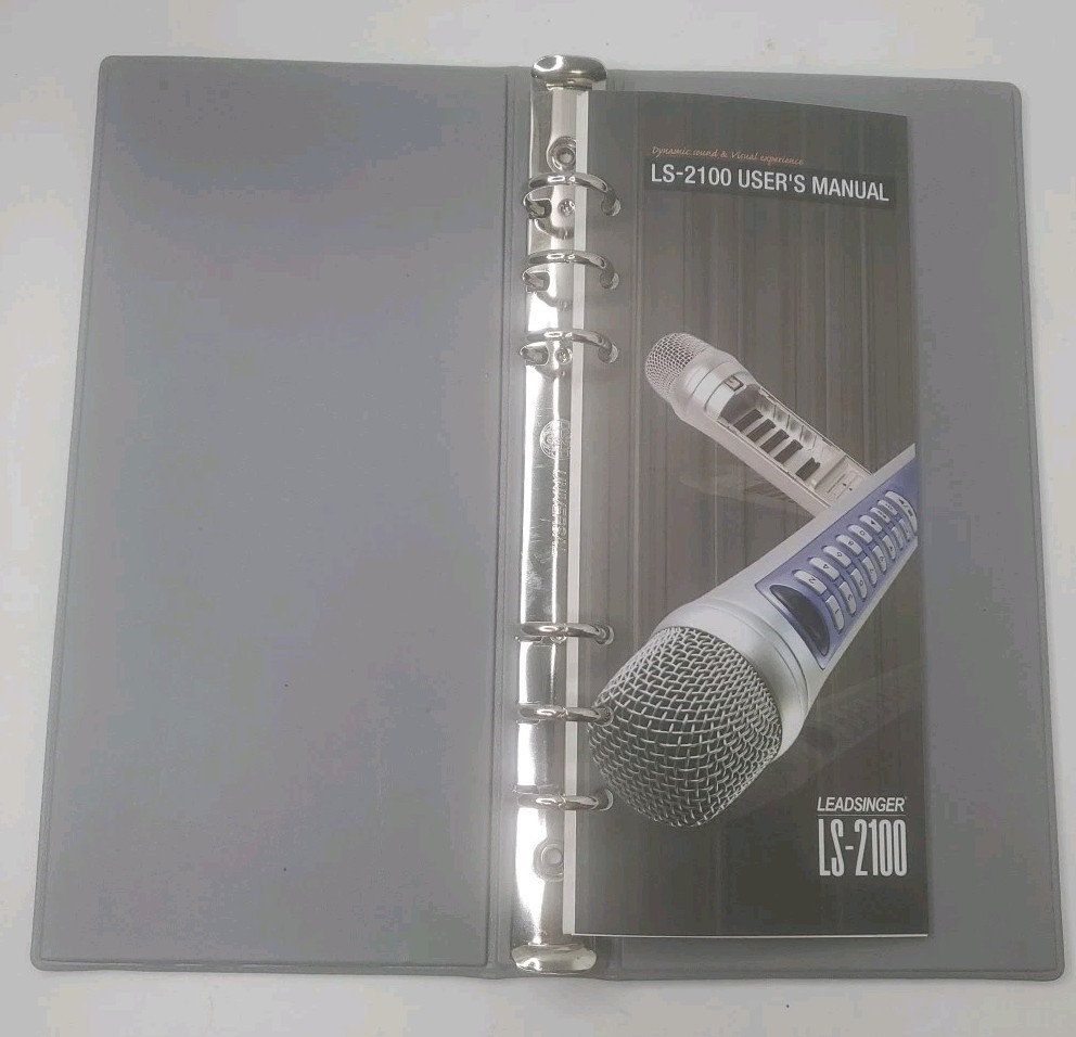 Leadsinger LS-2100 Karaoke Microphone & Book
