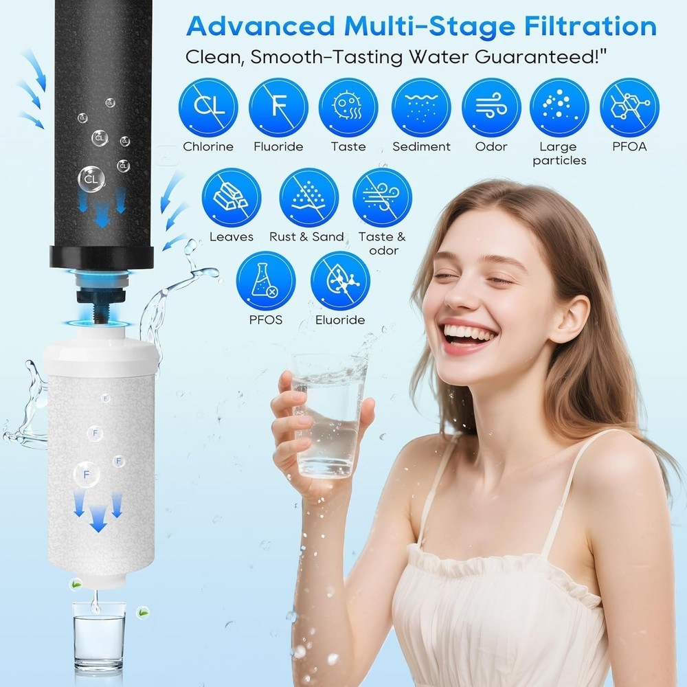 Gravity Water Filter Replacement,for Berkey® Black Carbon (BB9-2®) Purificati...