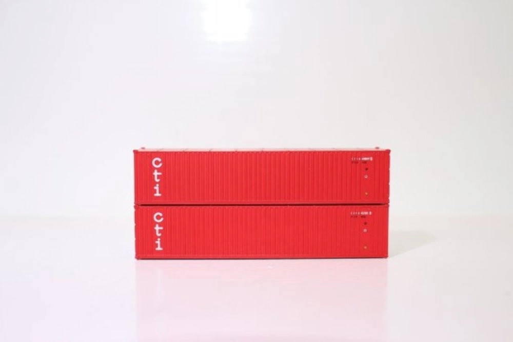 JTC 405602 N CTI 40' Standard Height Panel side Square Containers (2 PK)