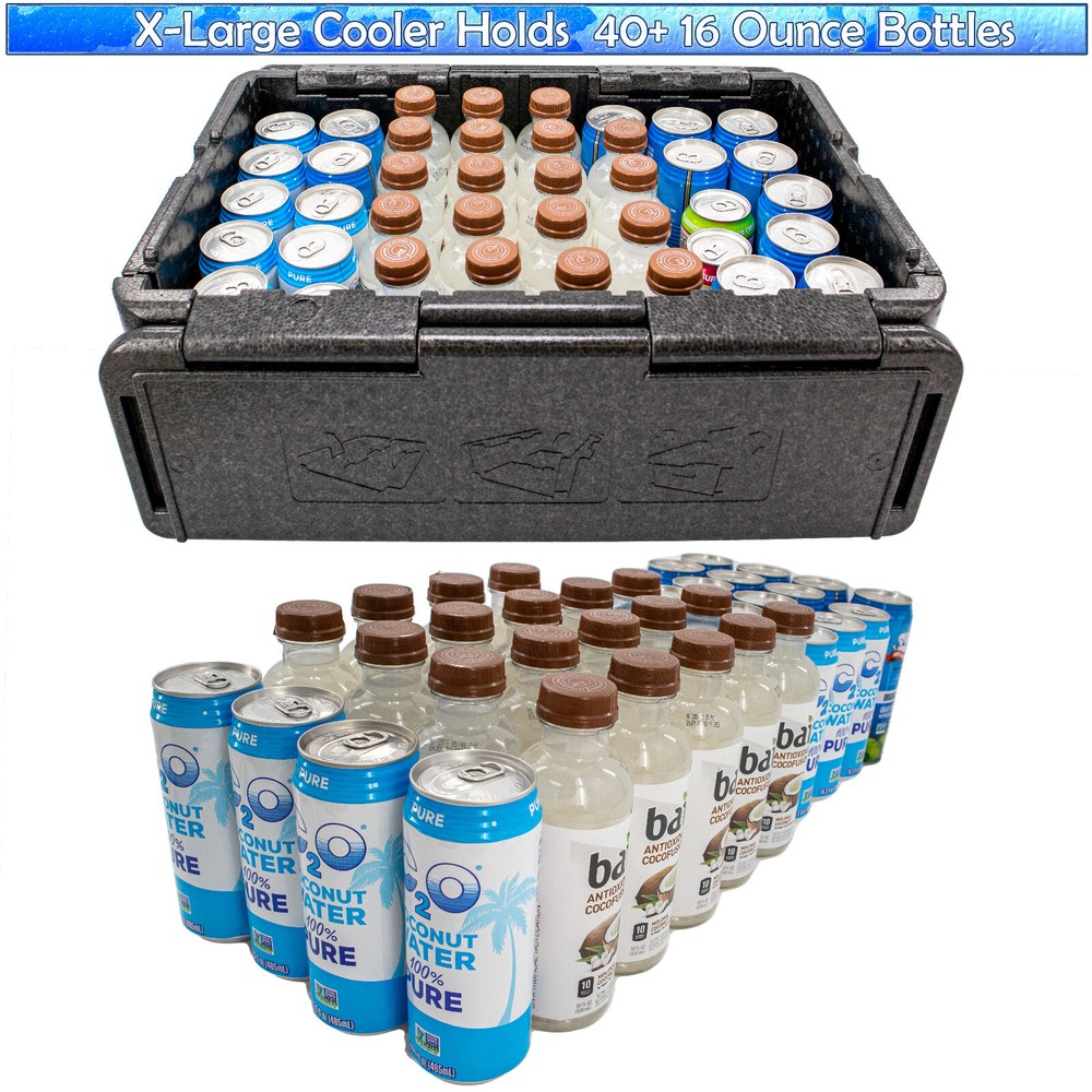 Cooling Chilling Collapsible Cooler Chest Box Insulate Iceless Foldable Portable