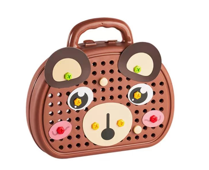 Creative Mosaic Puzzle Toy with Drill Screw Tool Set, 3D Creativity Kit Toy