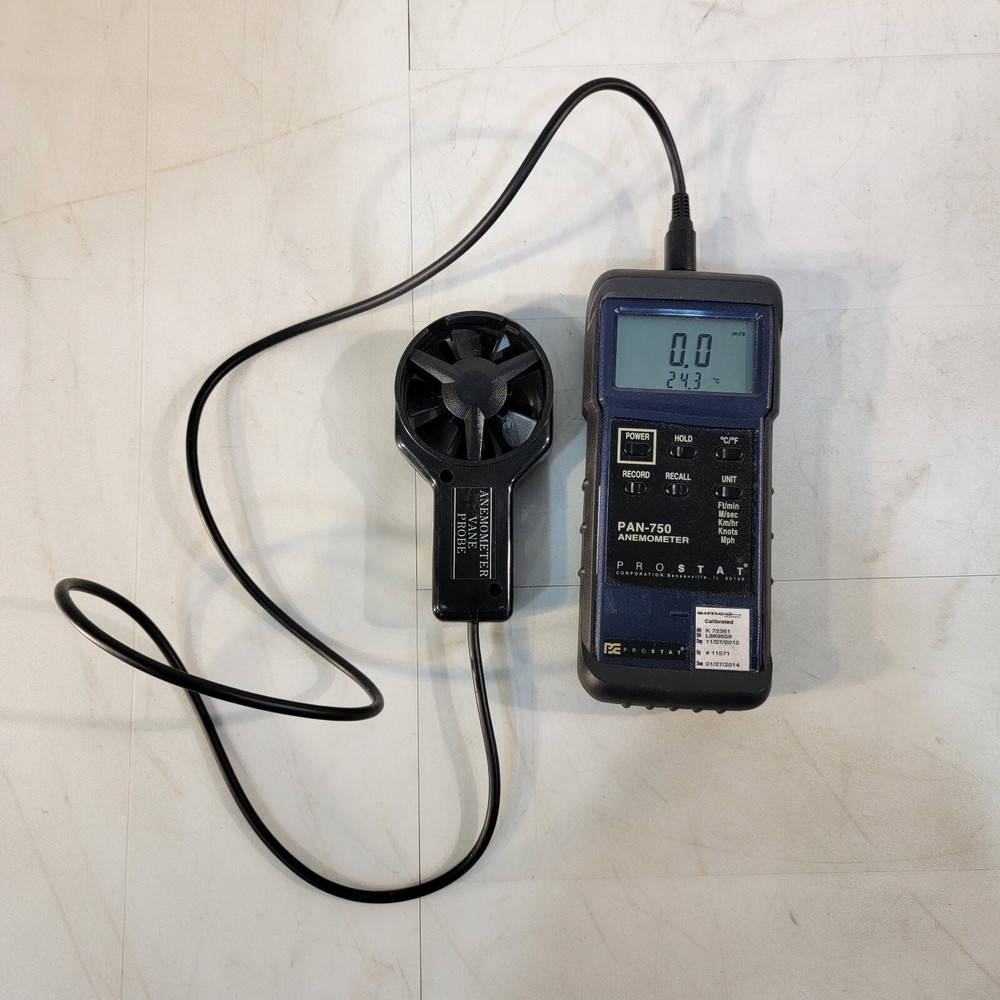 Prostat PAN-750 Vane Probe Anemometer Air Speed Handheld Device