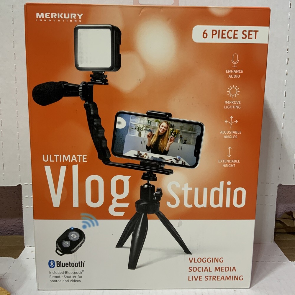 ⚡️ Merkury 6 PC Set Vlogging Kit - Ultimate Vlog Studio (Openbox)