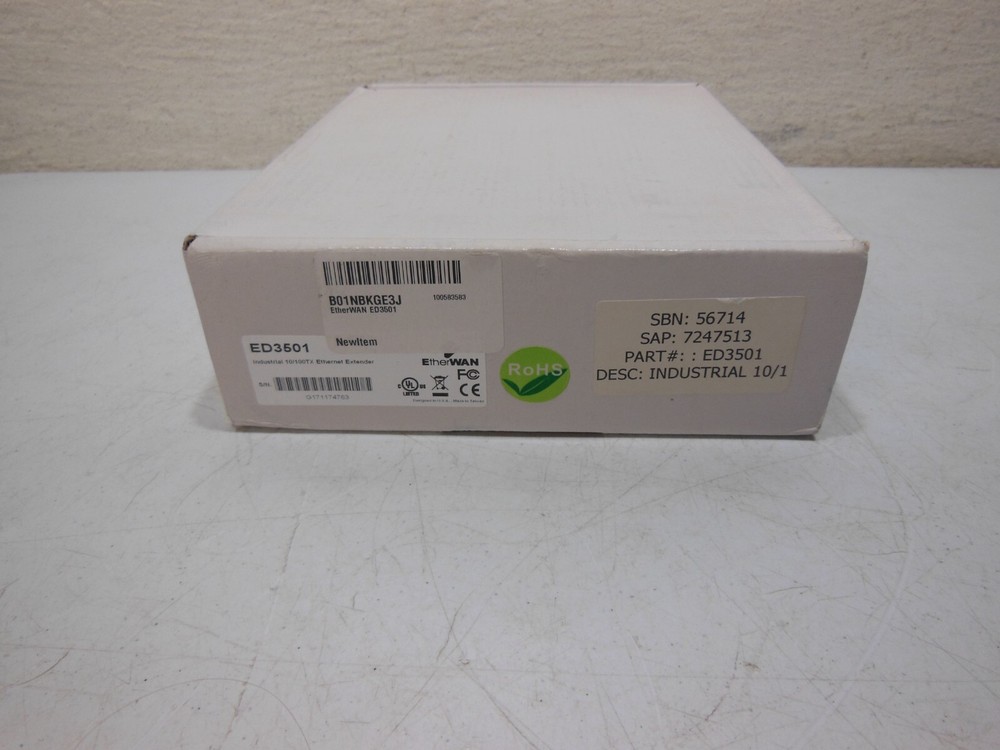 EtherWAN ED3501 Series 10/100TX Ethernet Extender - New