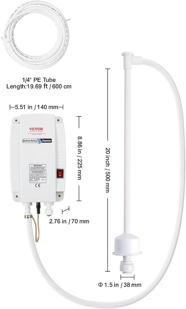 5 Gallon Dispensing System, Automatic Electric Water Dispenser, Single Inlet ...