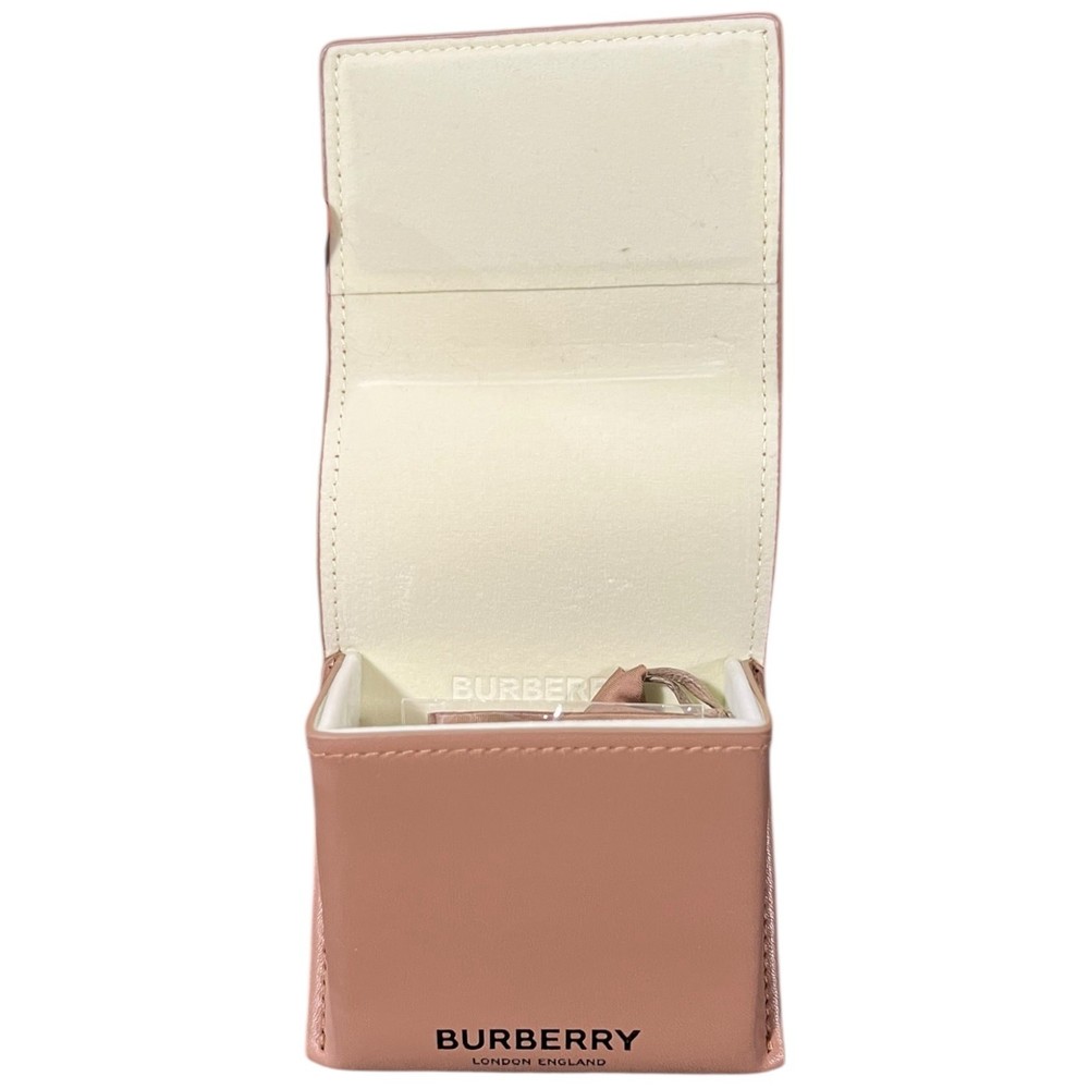 Burberry Tan Leather Foldable Eyeglasses Case Authentic