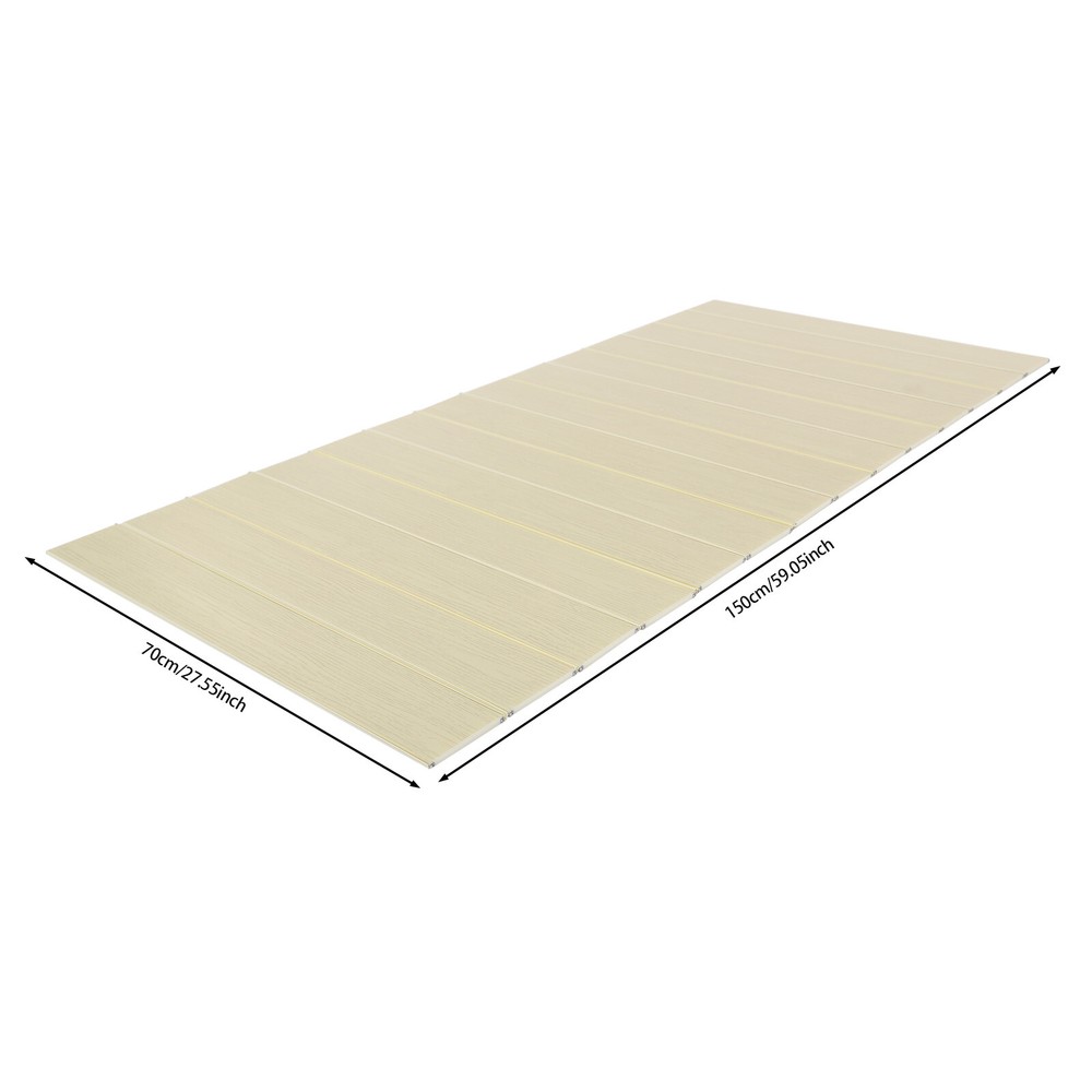 Foldable Bathtub Cover Bathtub Rectangular Board Modern Bathtub Cover PVC Yellow