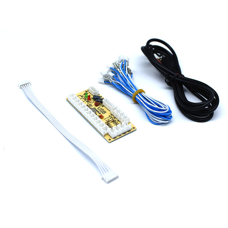 2 Players Arcade Buttons and Joystick HAPP Kit Controller USB Encoder MAME DIY