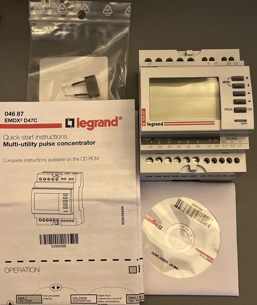 Legrand EMDX3 MULTI-FUNCTION MEASURING UNIT EMDX3 D47C RS485 04687