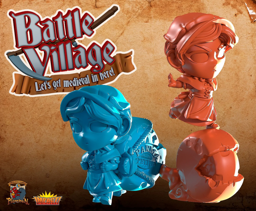 Chibi Battle Villagers - Cheesemonger