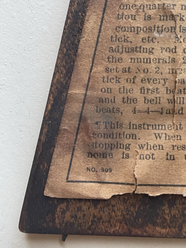 Seth Thomas Vintage Metronome de Maelzel Working