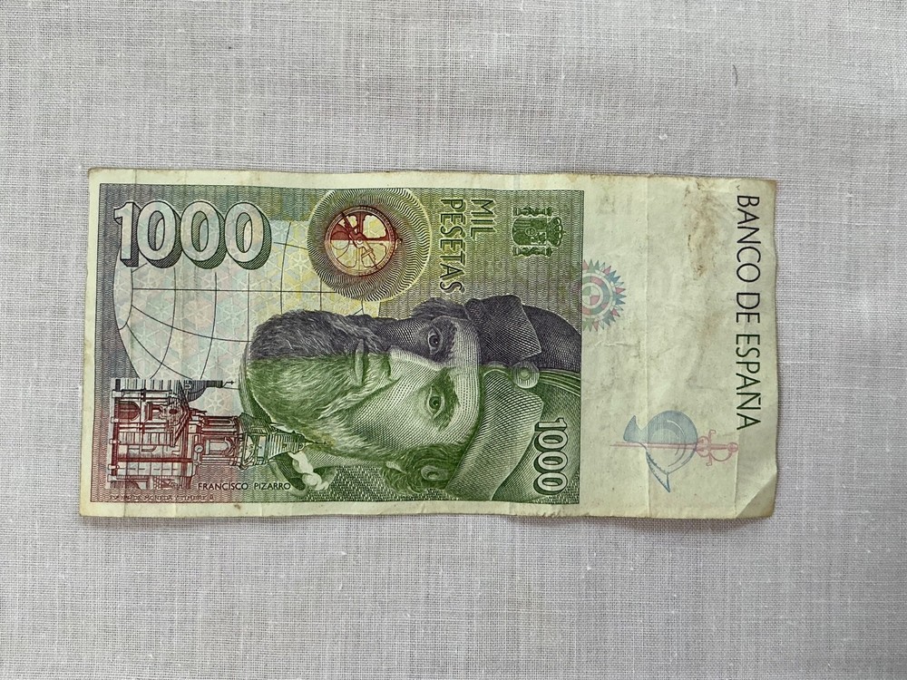 3 x 1992 Spanish 1000 Peseta Notes