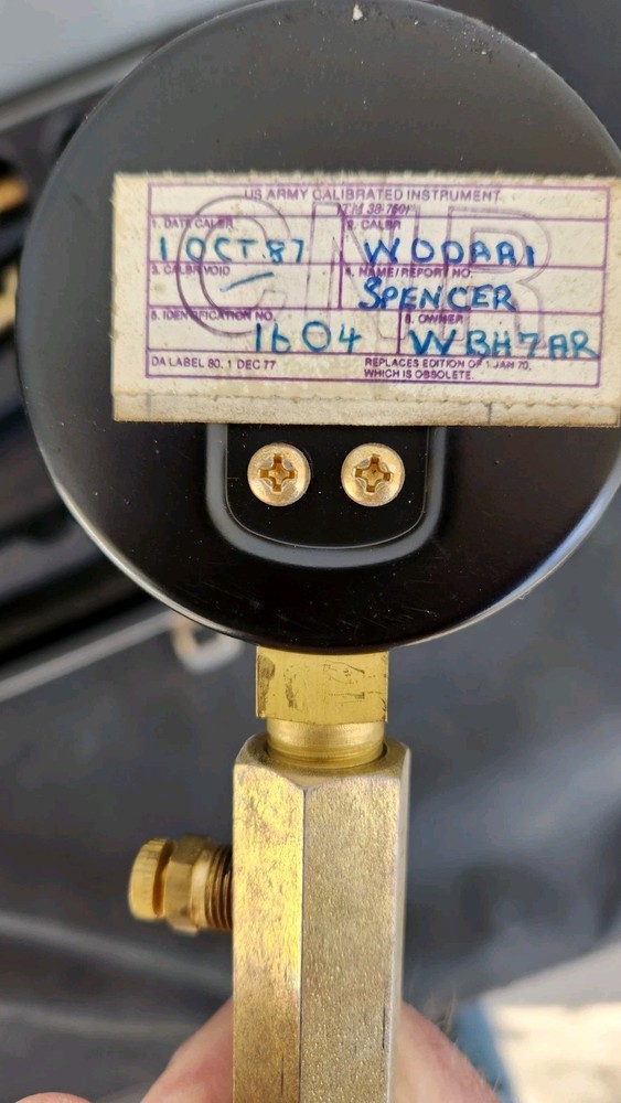 Stewart-Thomas Ind. Compression Tester Mil-T 13011F Type 1 With Case
