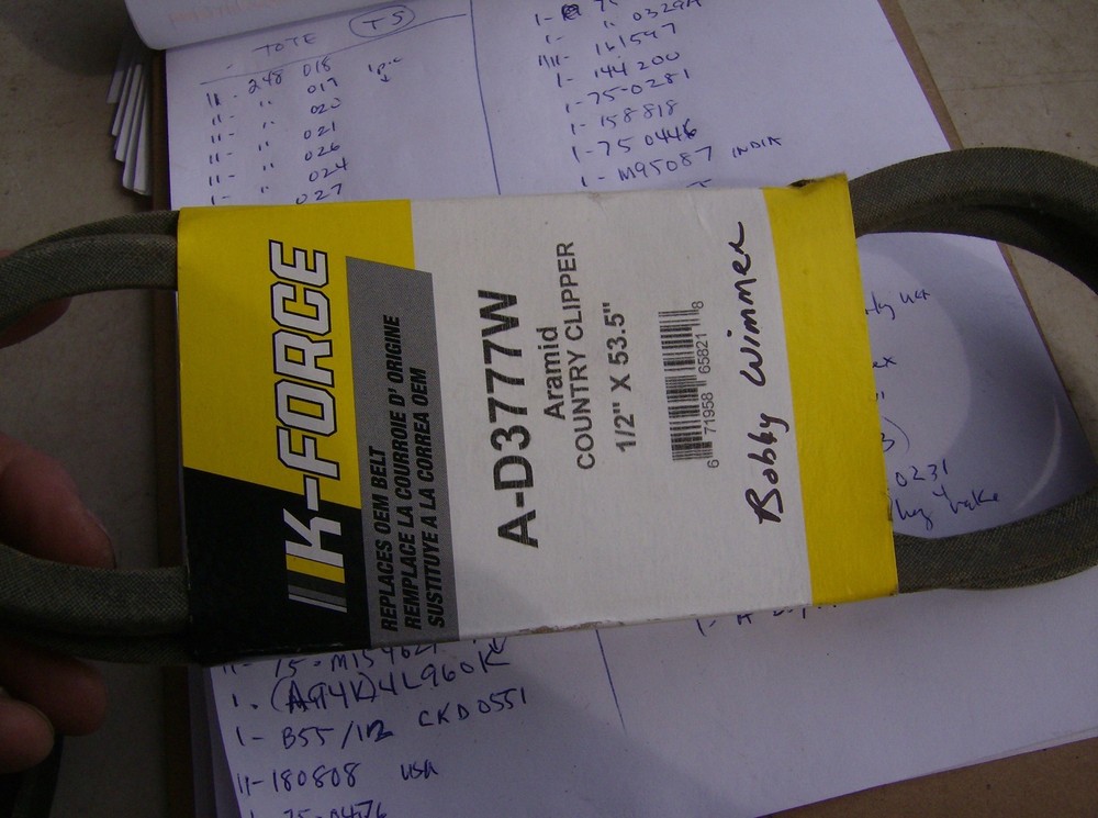 K FORCE D3777W BELT