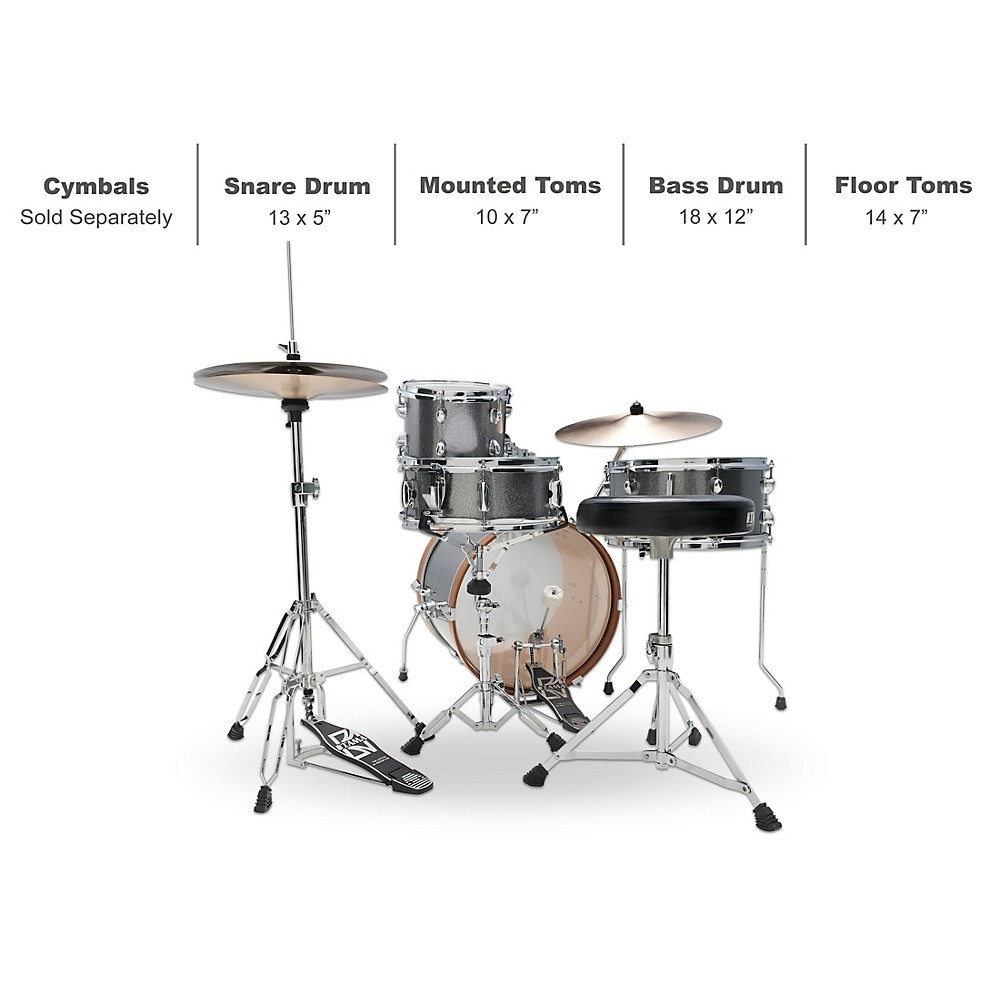 TAMA Club-JAM 4-Piece Shell Pack Galaxy Silver