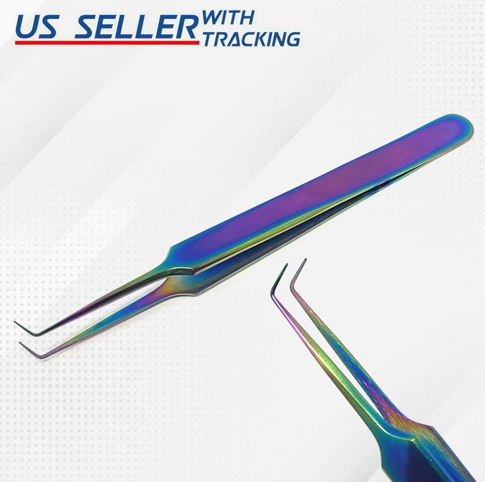 Eyelash Extensions Tweezers Fine Precision Tip Needle Point
