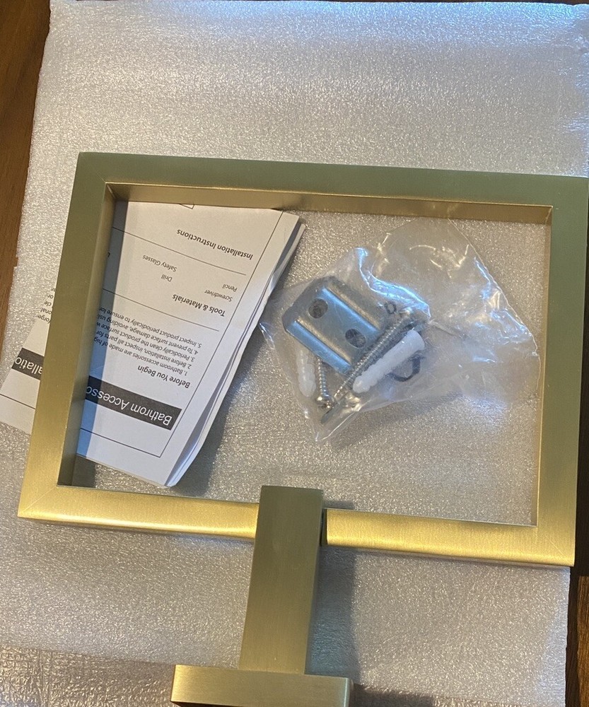Sure-Loc VR-TR1 Vlora 6" Wall Mounted Towel Ring - Brass