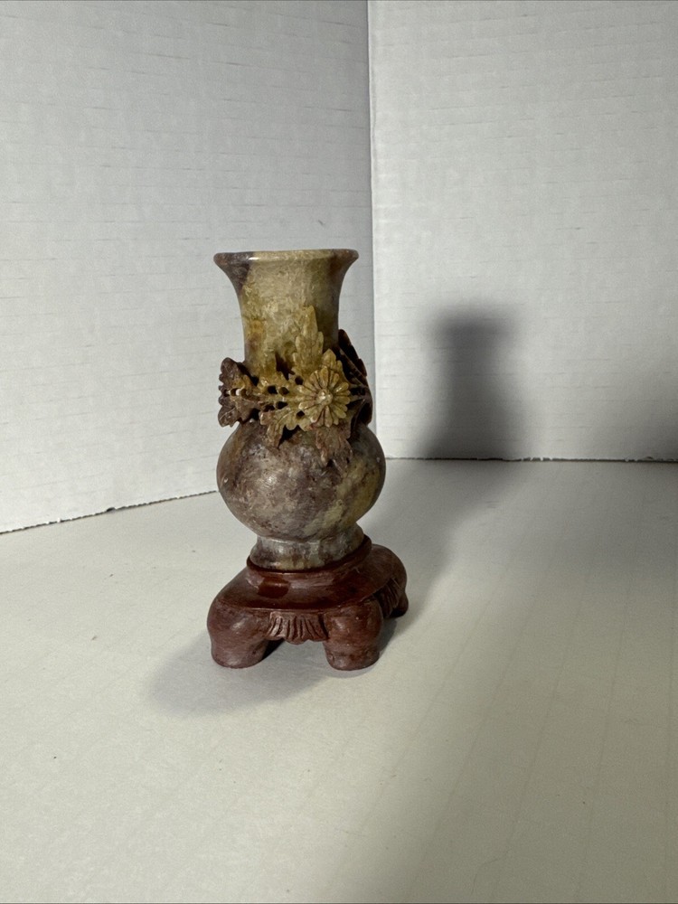 Carved Stone Bud Vase