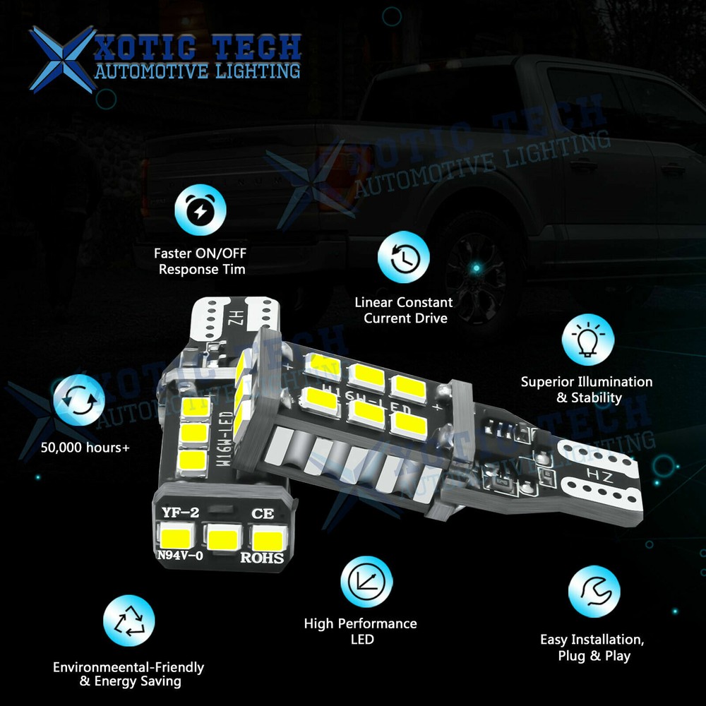 LED Reverse Backup + License Plate Light Kit for Chevy Silverado 1500 2014-2020