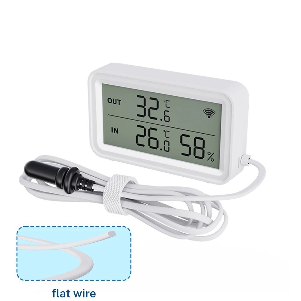 Tuya WiFi Temperature Humidity Sensor With External Probe APP Remote Control